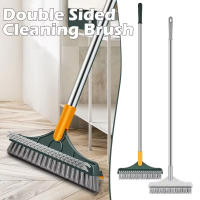 Cepillo Mágico 3 En 1 Limpieza Doméstica Cepillo De Piso Escobilla Con Mango Largo Acero Inoxidable Microfibra Para Baño Y Hogar - details 4