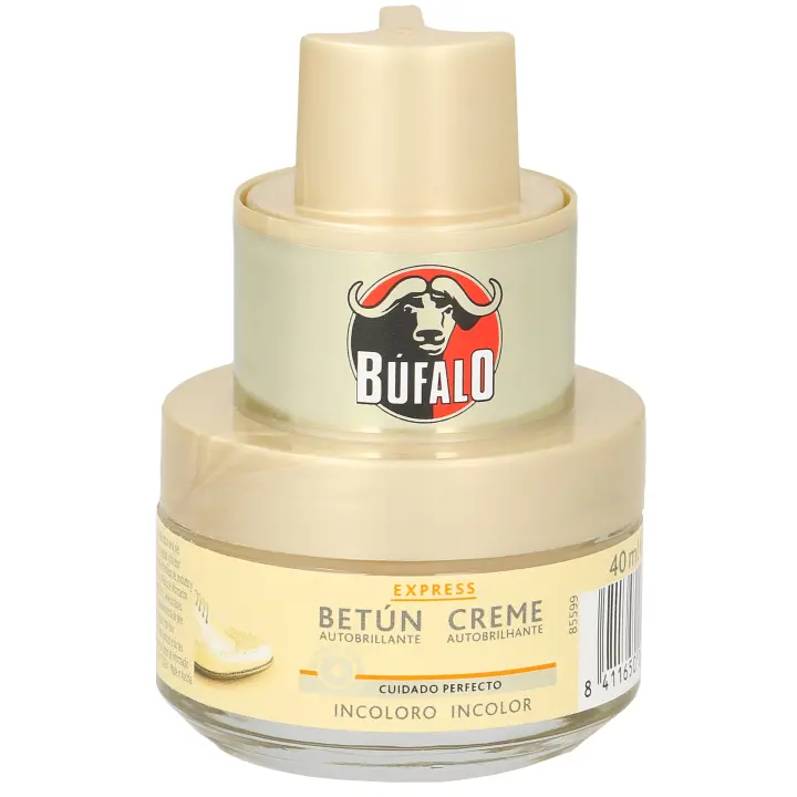 Bufalo Betún Auto Brillante para Piel Lisa con Esponja Aplicadora Incoloro - 1