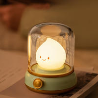 Luz De Noche LED De Keroseno Luz De Vela Sin Llama Recargable Por USB Con Dos Modos Luz De Camping Dimmable Para Decoración De Dormitorio - details 0