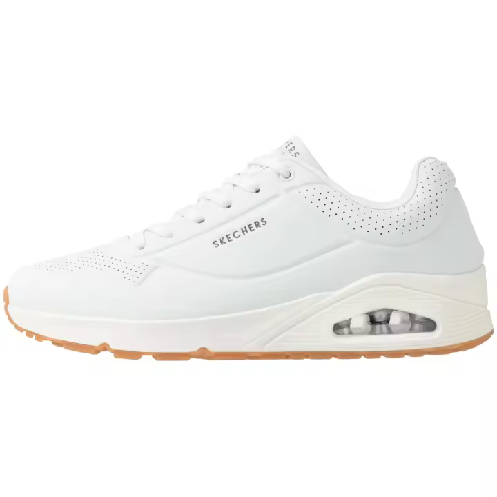 Zapatillas Skechers Uno - Stand On Air Hombre White Durabuck/Trim - 1