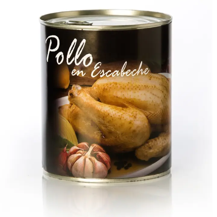 POLLO EN ESCABECHE BOTE 800 GR -  EXQUISITO SABOR Y CALIDAD. - 1