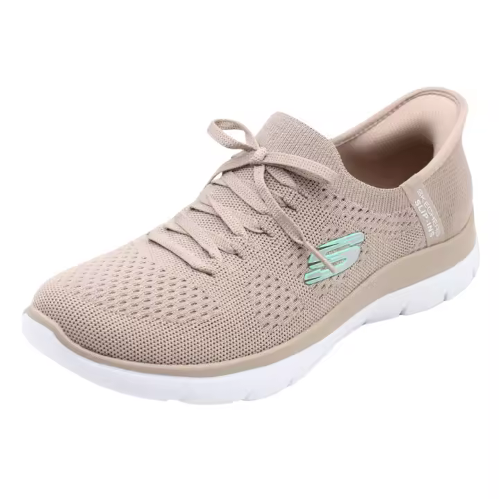 Deportivas Skechers Slip-Ins: Summits - New Daily Para Mujer Color Taupe Modelo Vegano - 1