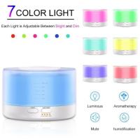 Mini Difusor De Aceites Esenciales 500ml Con Control Remoto Y Luz Nocturna Colorida Humidificador De Mesa USB Para Aromaterapia - details 5