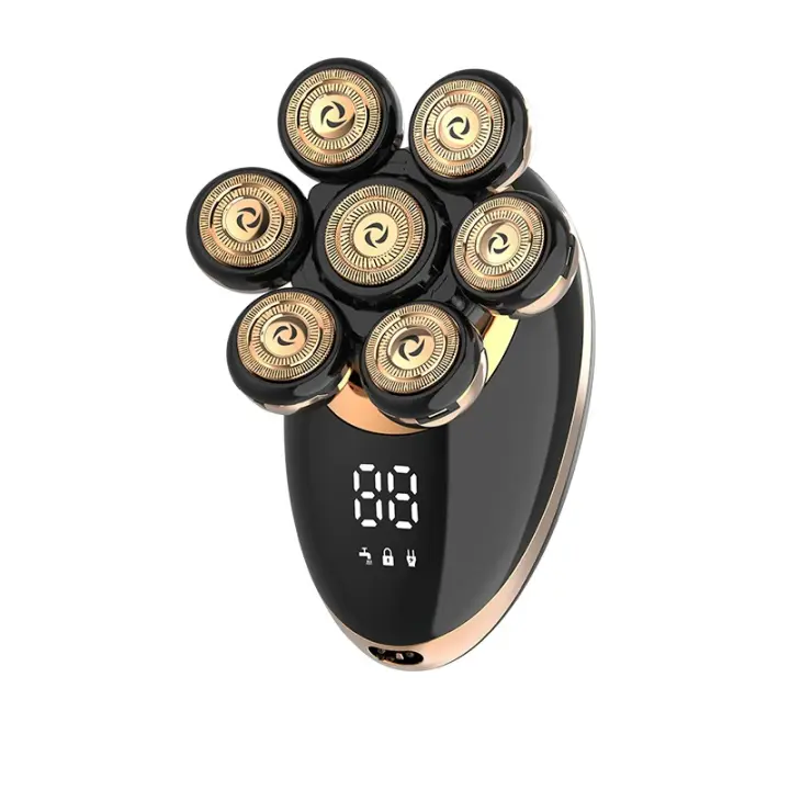 Afeitadora Eléctrica para Hombres, Afeitadora para Hombres Calvos 2 en 1, Afeitadora Eléctrica para Hombres 7D con Recortador de Vello de Nariz, Kit de Aseo para Hombres Impermeable en Seco/Húmedo, Antipellizcos, Pantalla LED, USB. - 1