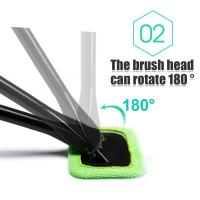 Set De Limpieza De Ventanas De Coche Con Cepillo De Microfibra Y Mango Largo Herramienta De Limpieza Para Parabrisas Accesorios Para Coche - details 8