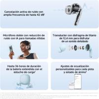 Xiaomi Redmi Buds 8 Lite – Auriculares Inalámbricos TWS Cancelación de Ruido Activa | Graves Intensos | Doble Micrófono con IA y Reducción de Viento | Hasta 36 h de Autonomía | 5 Ajustes de EQ | Bluetooth 5.4 | Blanco, Negro  o Azul - (VERSIÓN ESPAÑOLA) - details 7