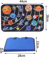 Juego De Juguetes Montessori De Tela Con Tema De Espacio Exterior Y Granja Kit De Juego Interactivo Para Niños Edad Prescolar Aprendizaje Temprano - details 5