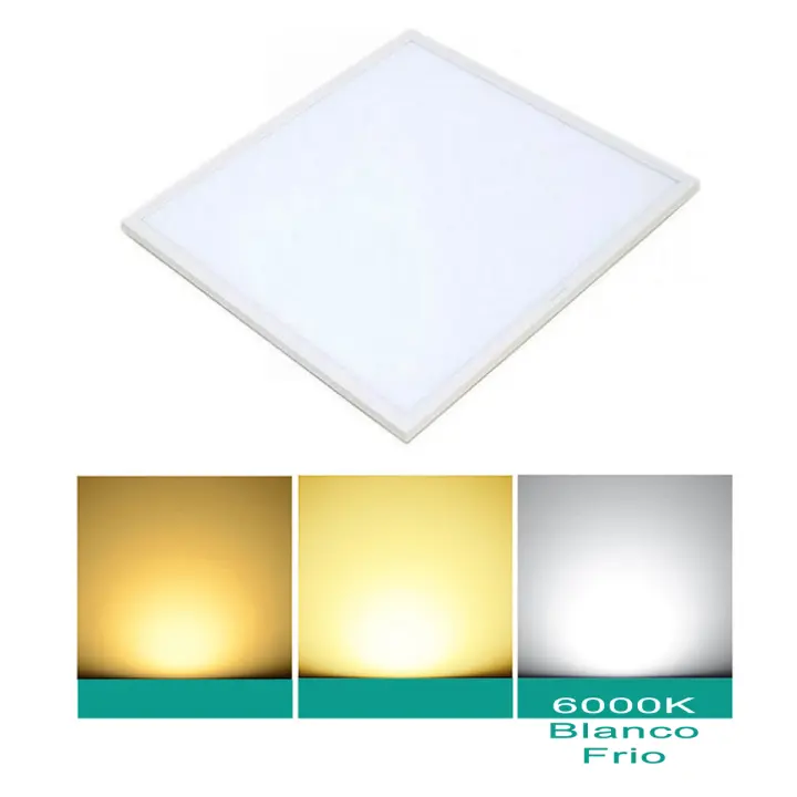 Mil Luces Pack de 6 Paneles LED Cuadrado 60X60cm 48w Empotrable 4500Lm Driver Incluido Ideal Techo Registrable - 1