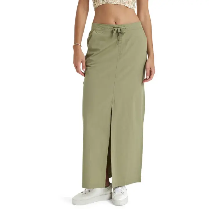 Roxy Falda Midi Iconic Land Verde - 1