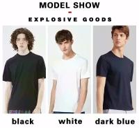 Camiseta De Hombre Para Fitness Y Deporte De Verano Con Manga Corta Algodón Elástico Suéter Holgado Musculado Para Entrenamiento Y Correr - details 5