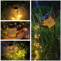 Fuente De Iluminación Solar Para Jardín Con Regadera Luz Estelar LED Cadena De Luces De Hadas De Cachete De Agua Con Soporte - details 17