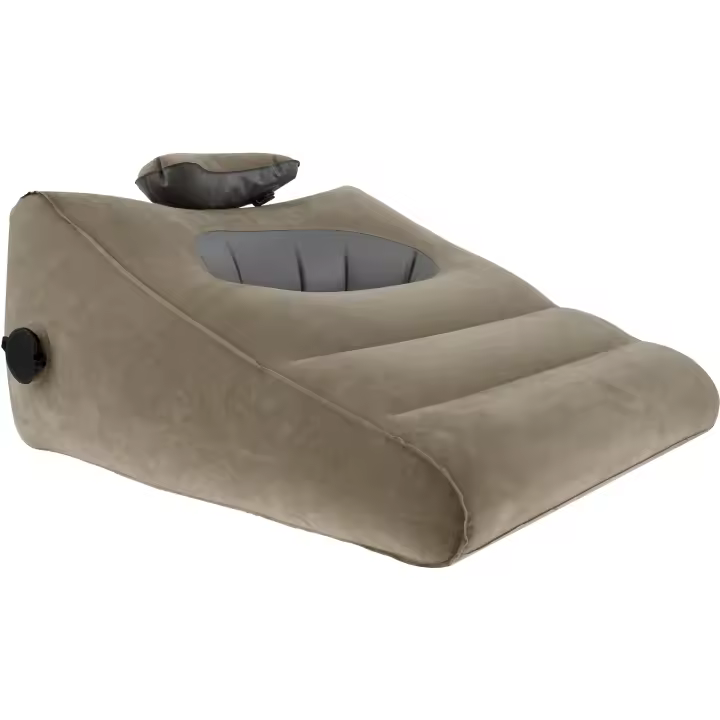 Almohada De Viaje Inflable Wedge Soporte Lumbar Y Cuerpo Almohada De Pies Elevador Multifuncional Para Yoga Y Descanso En Viajes Fabricada Con Tela De Poliéster Y PVC - 1