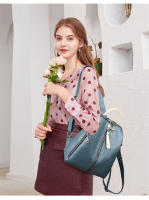 Mochila De Cuero Suave Para Mujer Gran Capacidad Bolso De Hombro Viaje Mochila Deportiva Estilo Fashion Con Manija Suave Y Cremallera - details 11