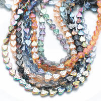 30Pcs/Lot Pendientes De Vidrio Hoja Nueva Con Pétalas De Cristal Forma De Hoja 8x10mm Para Creación De Joyería Accesorios Para Manualidades En Lote - details 0