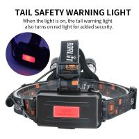 BORUiT RJ-3000 Linterna Frontal LED Potente 3000LM Recargable Tipo-C Impermeable Para Pesca Caza Y Senderismo - details 9