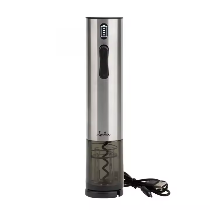 Sacacorchos eléctrico recargable Jata HVIN2201 | De Acero Inox | Apto Para Cualquier Tapón | Autonomía De 70 Botellas - 1