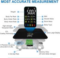 Báscula De Peso Digital Bluetooth Precisa Con Pantalla Grande Para Cuadro De Salud Y Grasa Para Baño Medidor De Peso Corporal BMÍ - details 6
