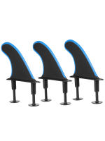 3pcs Aletas De Paddle Surf Suave De 4.5 Pulgadas Con Tornillos Accesorios De Surf Para Longboard Navegación En Onda Unisex - details 10
