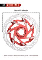 VXM Freno De Disco Para Bicicleta De Carretera Y MTB Pads De Bloque Central Lijado De Aluminio Ligero 140mm 160mm Piezas - details 5