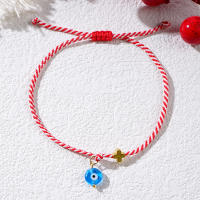 Pulsera De Cristal Martis Primavera 2024 Shinus Con Ojo De Mal Dicho Y Cruz Griega Para Mujer Joyería Discreta Regalo De Cumpleaños - details 1