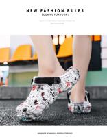 Clogs De Verano Para Hombres Sandalias De Plataforma EVA Pantuflas Casuales Tallas Grandes 46 47 Zapatos Planos Moda Unisex Para Playa - details 10