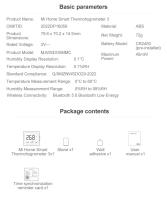 Sensor Inteligente De Temperatura Y Humedad XIAOMI Mijia 3 Termómetro Digital Con Aplicación Mijia Medidor De Humedad - details 15