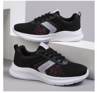 Zapatos De Correr Para Mujer Cuatro Estaciones Tejidos Voladores Transpirables Ligeros Zapatillas Deportivas Casuales Antideslizantes Suaves Para Gimnasio Y Salud - details 3