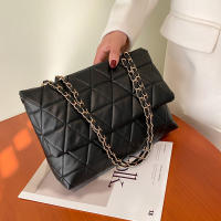 Bolso De Hombro Para Mujer Con Tirador De Cadena Casual Estampado a Cuadros Y Bordado Bolso Cruzado Versátil Para Trabajo Y Día a Día - details 5