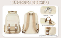 Mochila de alta capacidad para estudiantes, morral escolar para ordenador portátil, de viaje, estética, a la moda, para mujer - details 4
