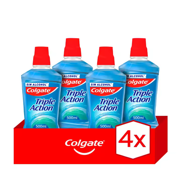 ENJUAGUE COLGATE TRIPLE ACCIÓN 500 ML. Pack de 4 - 1