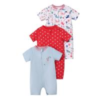 Mono de verano para bebé, de manga corta, con cremallera de doble cabeza, para gatear, para recién nacido, caja de regalo - details 45