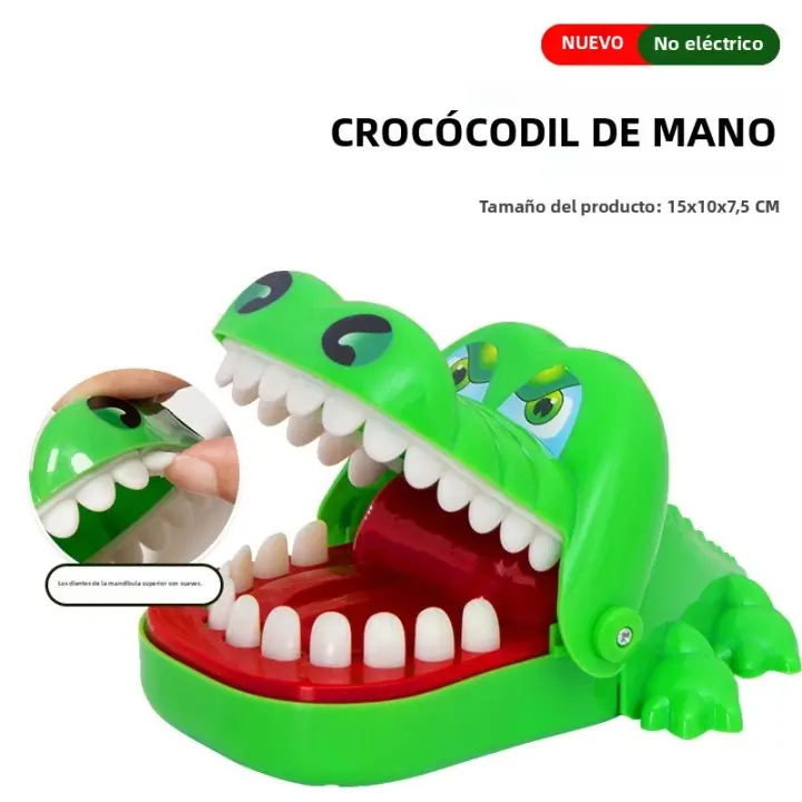 Juguete De Relieve De Estrés Dientes De Cocodrilo Juguete Práctico Divertido De Aligátor Mordedor Dentista Creativo Para Niños Y Adultos Regalo De Fiesta - 1