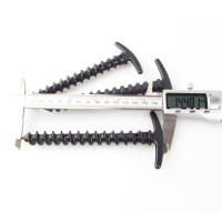 10Pcs Palos De Tenda De Plástico De Alta Resistencia 5.7 Pulgadas Gancho De Asta Para Acampar Y Exterior Tipo Espiral Palos De Sombra Para Tenda - details 16