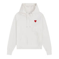 Sudadera De Corazón Bordado Para Parejas Sudadera Vintage Suelta Casual Con Capucha Para Hombre Y Mujer Sudadera De Polyester Para Otoño E Invierno - details 7