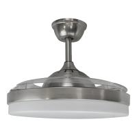 Ventilador de Techo CONALUX - Aspa Retráctil - 6 Velocidades - Plafón LED - Luz 3600 lm. - Potencia 72W - Blanco, Negro o Níquel - details 2