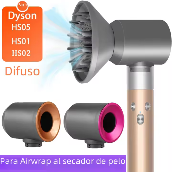 Accesorios Para Diffuser Adaptador De Boquilla Para Dyson Airwrap HS05 HS01 Styler Pasando a Secador En Segundos - 1