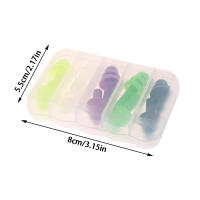 5 Pares De Tapones Para Oídos De Silicona Suave Anti-Ruido Impermeables Para Natación Y Natación Adecuado Para Adultos Y Niños - details 5