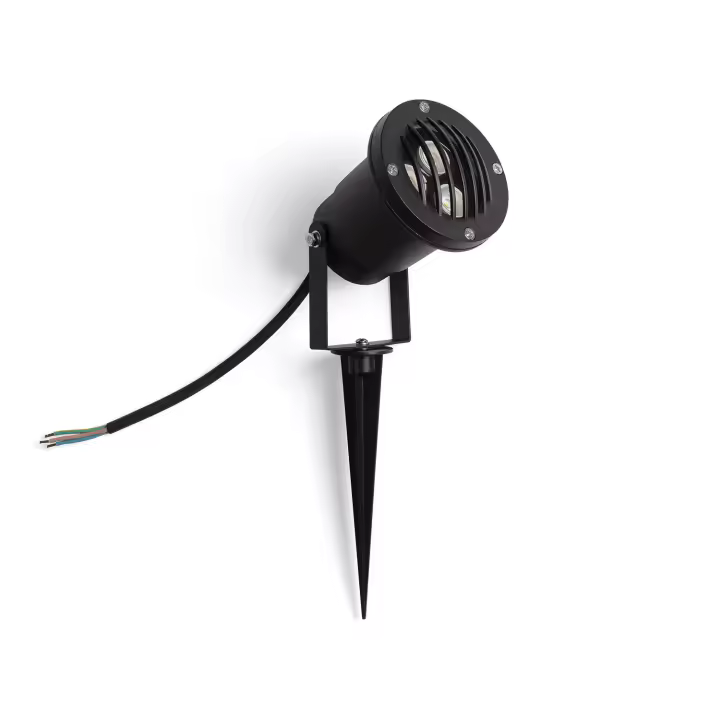 Ledkia Foco Exterior LED 3W con Pincho Gotham 3000K Blanco Cálido - 1