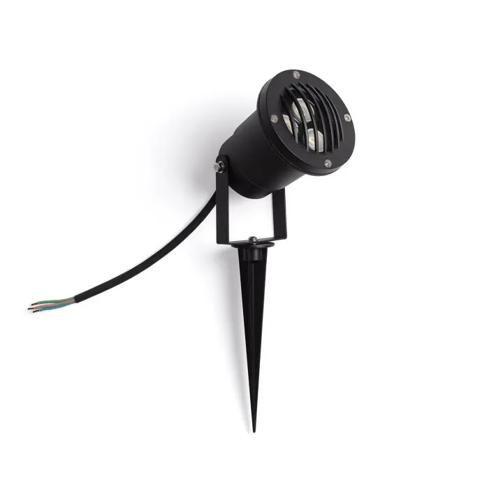 Ledkia Foco Exterior LED 3W con Pincho Gotham 3000K Blanco Cálido - 1