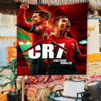 Bandeera De CR7 Cristiano Ronaldo Dibujo Animado Ciencia Ficción Decoración De Pared Para Habitación Casa Material Poliéster Tamaño Variado - details 5