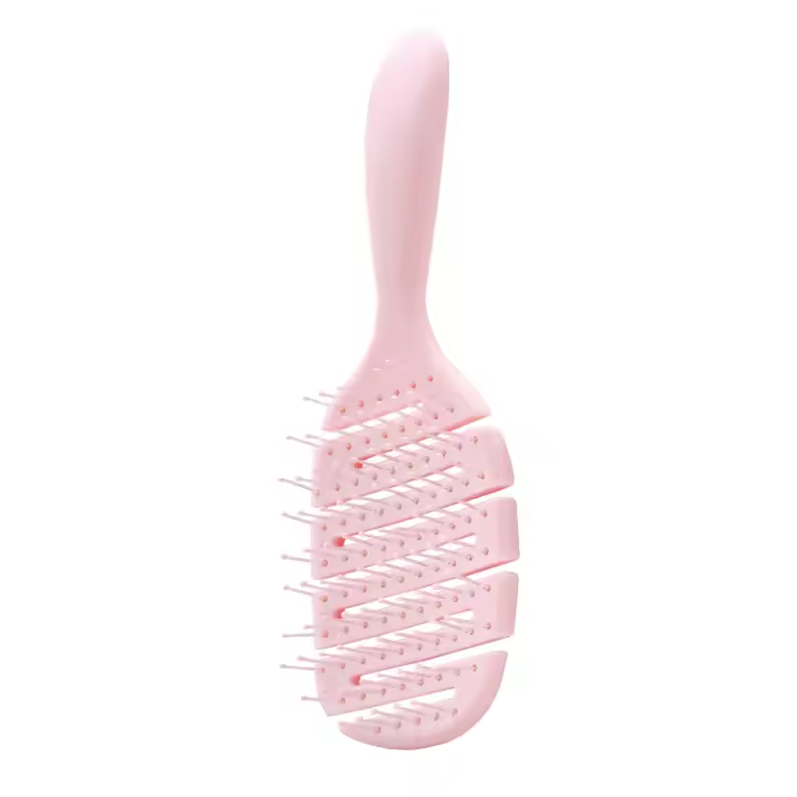 Peine Para El Cabello With Agujeros Peine De Masaje Para El Escalpelo Peine Desenredante Para Secado Rápido Use En Cabello Húmedo Y Seco Peine Para Cabello Rizado - 1