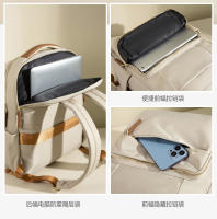 Mochila de lujo para ordenador portátil para mujer, bolsa de cuaderno de tamaño de 15,6 pulgadas, gran espacio de cabina, bolsa de viaje de negocios, bolsas de libros para niña, bolsillo con cremallera grande - details 7