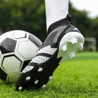 Zapatos De Fútbol Profesionales Para Hombre Original Sociedad TF/FG Para Entrenamiento En Campo De Turf Deporte Al Aire Libre Calzado De Fútbol Trendy Material Superior De Cuero Y Suela De Goma - details 11