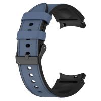 Correa De Reloj Samsung Galaxy Watch 7 6 5 4 pro Classic 47 43mm 46mm 40mm 44mm De Silicona Y Cuero Reemplazo De Pulsera Unisex - details 40