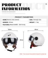 Casco Motociclista UCHOOSE 3/4 Abierta Para Hombres Y Mujeres Vintage Protección Contra Choques Para Moto Scooter - details 6
