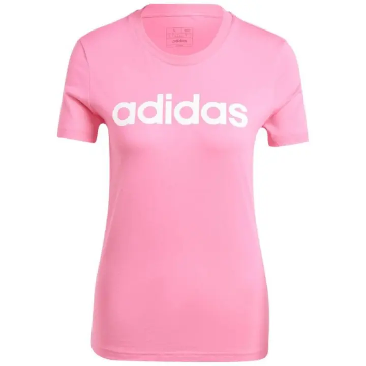 Adidas Loungewear Essentials Slim Logo Tee W IY9191 camiseta de corte slim para mujer con logo Adidas, fabricada con materiales suaves para mayor comodidad - 1