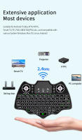 Teclado Inalámbrico Mini V18 Con Mouse De Aire Multicolor Retroiluminado Para Android TV Box Compatible Con French Spanish Russian - details 7
