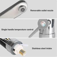 Instantánea Grifo de Agua Caliente Eléctrico 360 turn Maple inoxidable LED digital temperature UK PLUG - details 3