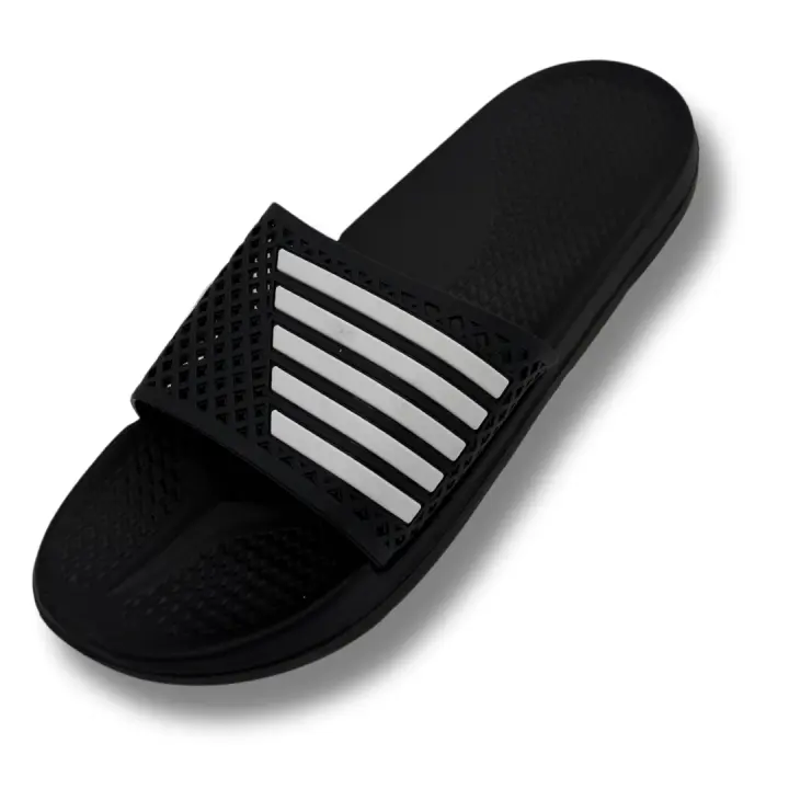 Nuevas Pantuflas planas unisex verano casuales moda rayas exterior zapatillas de baño sunsea - 1