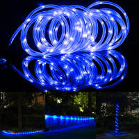 Cadena De Luces Solares De 100LED Con Hilo De Cobre Impermeable Para Jardín Decorativo Luz LED Caliente Para Exterior 2024 - details 10